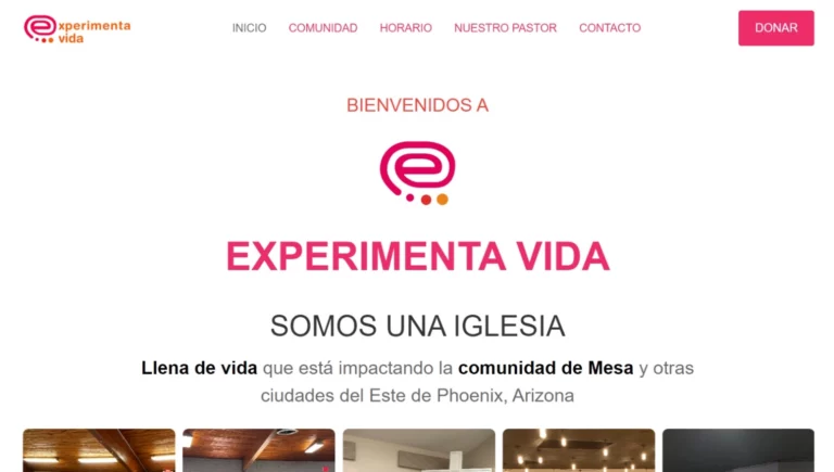 Experimenta Vida Website